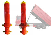Lifting Hoist Dump Truck Hydraulic Cylinder Single Acting Chrome Telescopic